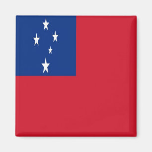 zWS001 SAMOA FLAG, Oceania, Fridge Magnet