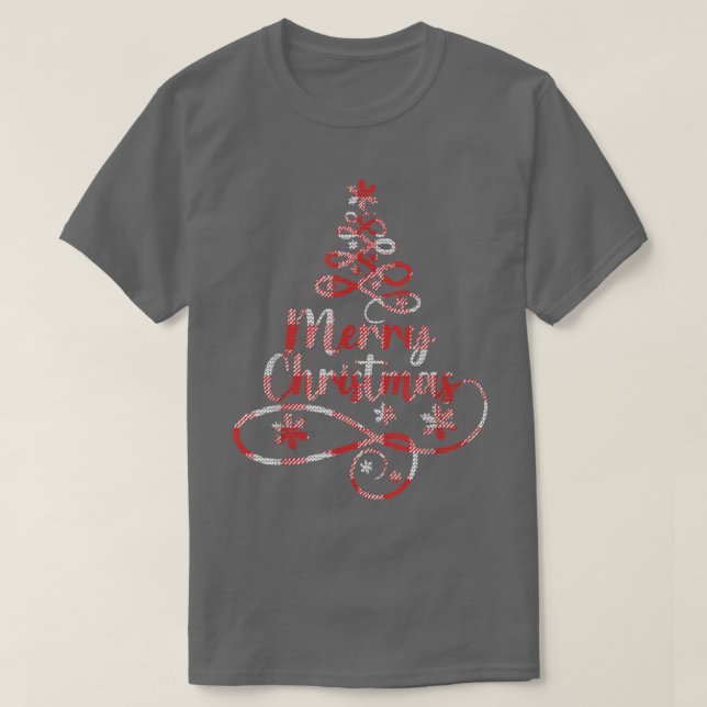 zWX8 Christmas Tree Merry Xmas Christmas Vibes Dec T-Shirt (Design Front)