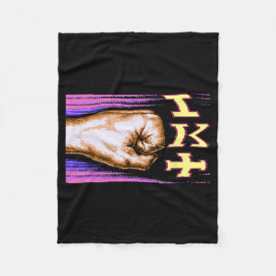 Zx Spectrum C64 Karate 8-bit Retro Fleece Blanket