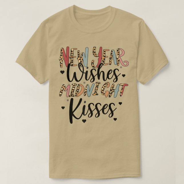 ZXkJ New Year Wishes Midnight Kisses Family Matchi T-Shirt (Design Front)
