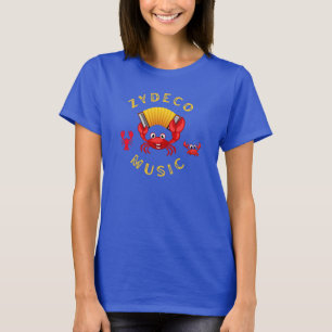 Zydeco Music Accordion Dancing Crabs T-Shirt
