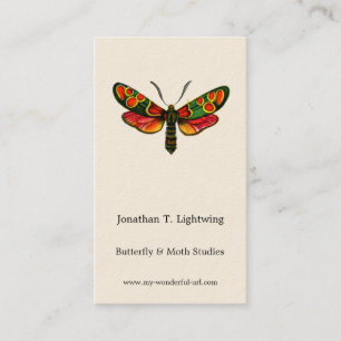 Zygaena carniolica - The Crepuscular Burnet Moth Business Card