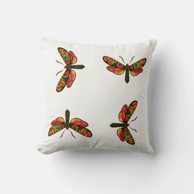 Zygaena carniolica - The Crepuscular Burnet Moth Cushion (Front)