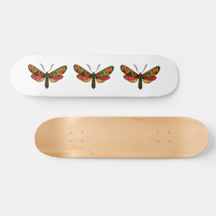 Zygaena carniolica - The Crepuscular Burnet Moth Skateboard