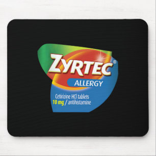 Zyrtec Allergy Funny Group Nurse Pharmacy Hallowee Mouse Pad