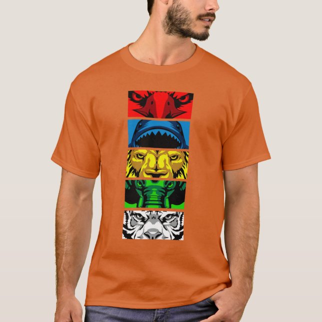 Zyuoh Animals family T-Shirt (Front)