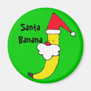 ZZ- Holiday Santa Banana Magnet