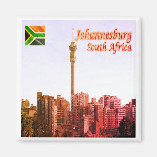 zZA016 JOHANNESBURG, Hillbrow,South Africa, Fridge Magnet