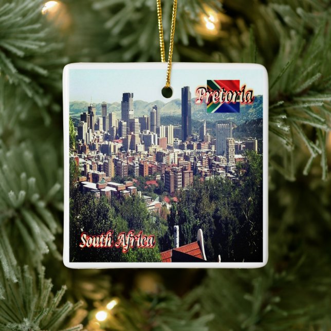 zZA020 PRETORIA, South Africa, Ceramic Ornament (Tree)