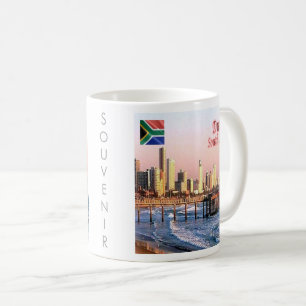 zZA037 DURBAN Skyline Crop, SOUTH AFRICA, Coffee Mug