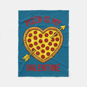 Zza Is My Valentine Funny Valentines Day Boys Girl Fleece Blanket