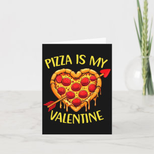 Zza Is My Valentine Funny Valentines Day Boys Ki  Card