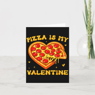Zza Is My Valentine Funny Valentines Day Heart  Card