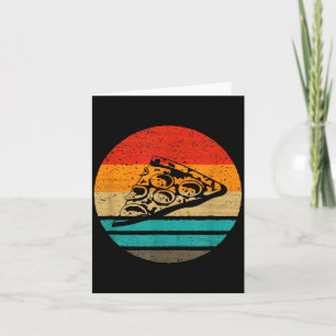 Zza Slice Retro Style Vintage Card
