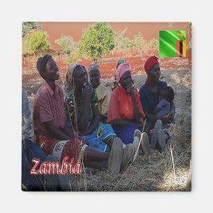 zZM009 ZAMBIA, Zambian Women, Africa, Fridge Magnet