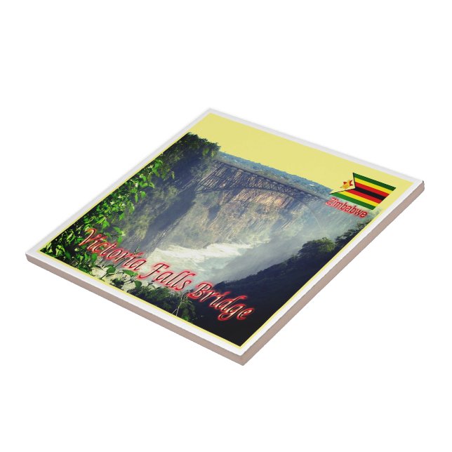 zZW006 VICTORIA FALLS, Zimbabwe, Africa, Tile (Side)