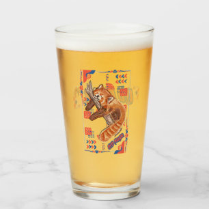 "Zzz" RED PANDA Glass